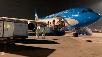 Despegó desde Moscú el undécimo vuelo de Aerolíneas Argentinas con 500.000 vacunas. Despegó desde Moscú el undécimo vuelo de Aerolíneas Argentinas con 500.000 vacunas.