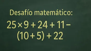 Desafío matemático: casi nadie lo resuelve antes de los 10 segundos