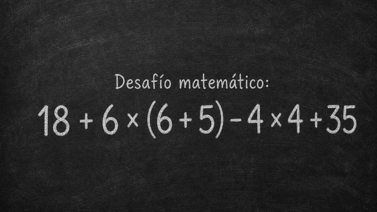 Imagen de pizarra para Desafío Matemático: esta operación con paréntesis desafía tu memoria matemática