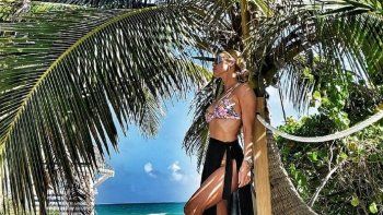 Nicole Neumann viajó a Miami con sus hijas para cumplir su sueño de festejar los 40 en la playa