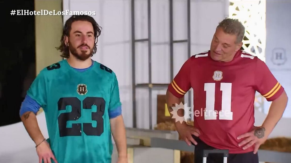 El Turco García e Imanl Rodríguez en El hotel de los famosos.&nbsp;