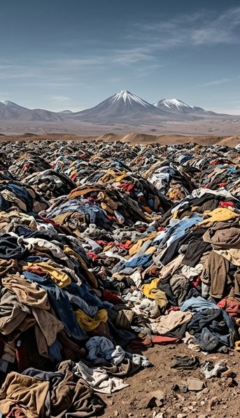 El desierto que se convirtió en un gigantesco cementerio de ropa: hay 60.000 toneladas de prendas