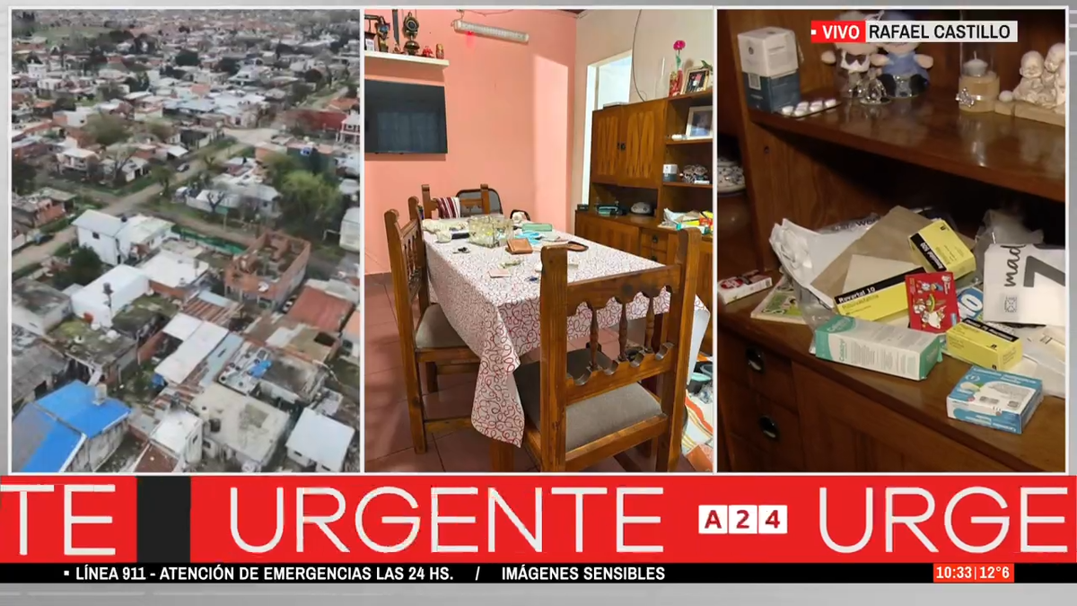 Los tres delincuentes permanecieron dentro de la propiedad hasta aproximadamente las 6:25. (Foto: captura de pantalla)