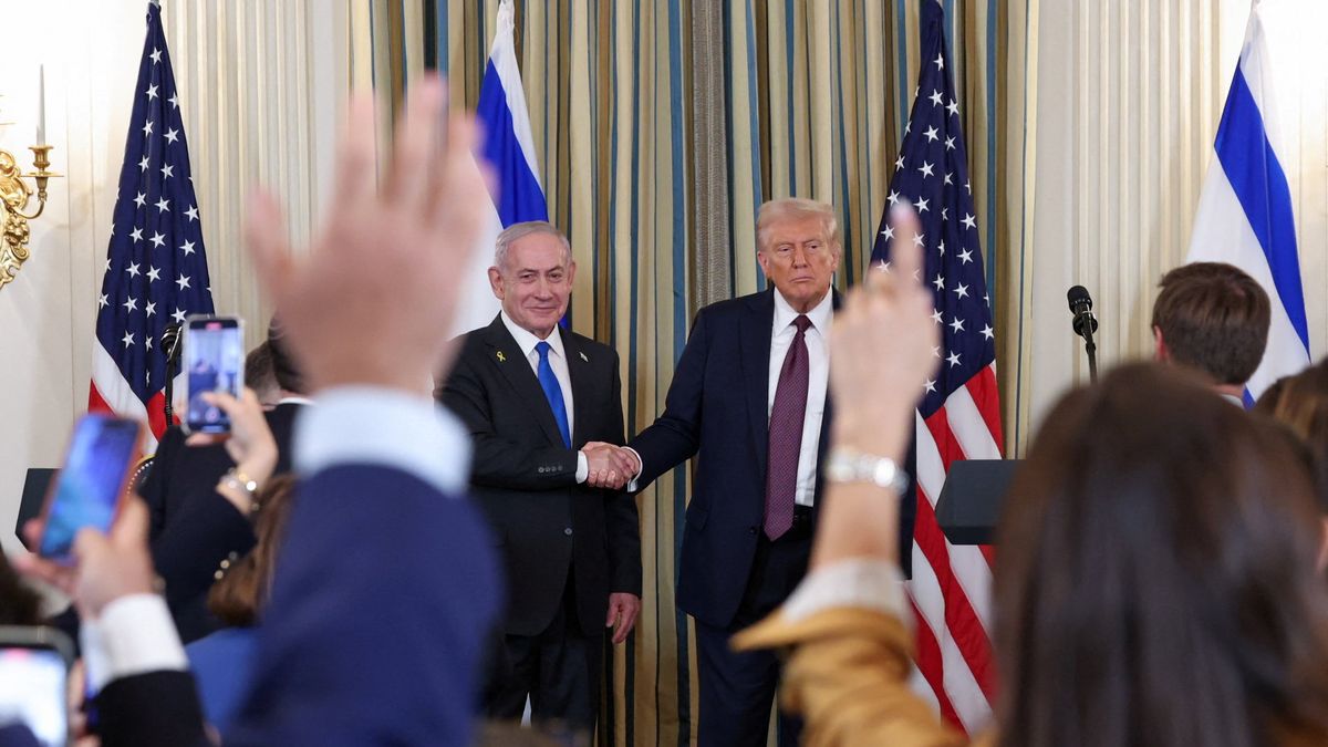 Trump busca que el primer ministro de Israel pueda alcanzar un acuerdo con Hamas para poner fin al conflicto en Medio Oriente. (Foto: Reuters).