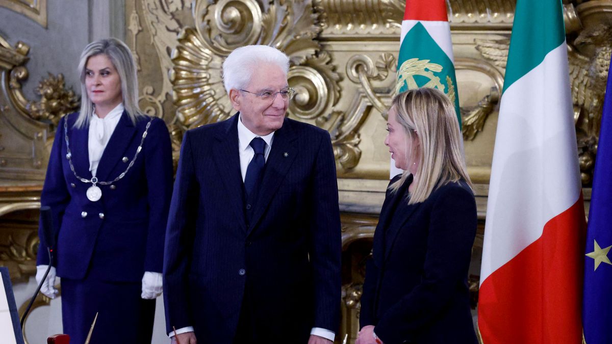 Giorgia Meloni juró como primera ministra de Italia y presentó su gabinete. (Télam)