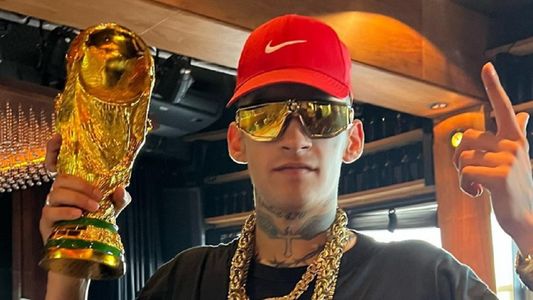 L-Gante recorrió el Obelisco en helicóptero tras el título de Argentina