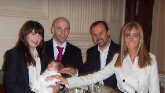 El bautismo de Eva, la hija de Lola Cordero y Alexis Puig