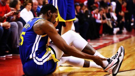 Sufre Golden State Warriors: en su regreso tras la lesión, Kevin Durant se rompió el tendón de Aquiles