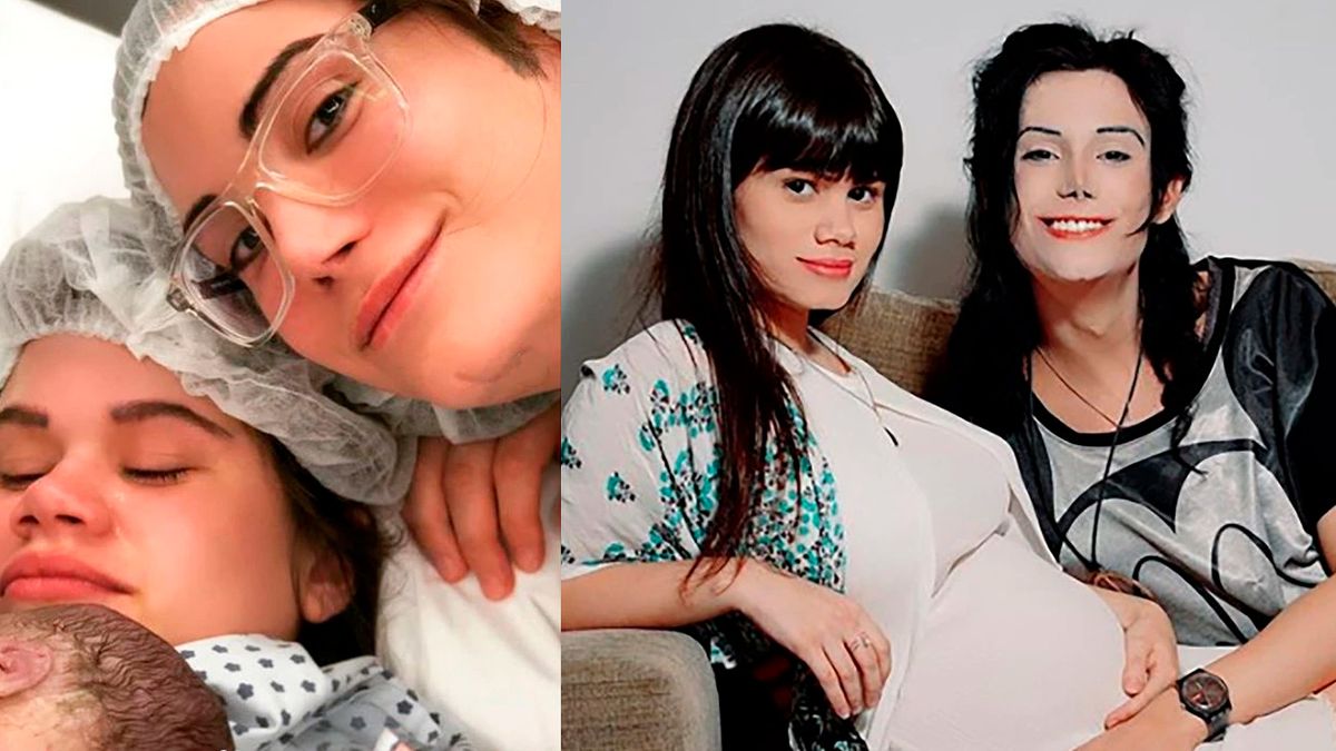 Felipe Pettinato junto a su hija, Juana Michela, y su ex, Sofía Colasante.