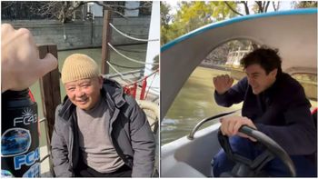 El insólito choque de Franco Colapinto durante un paseo por el río