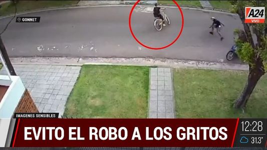 Gonnet: evitó un robo motochorro con angustiantes gritos
