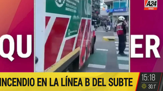 Humo en el subte B: evacuaron a los pasajeros de una formación por una falla en un tren