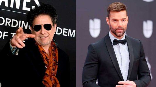 El increíble gesto cholulo de Andrés Calamaro con Ricky Martin en una entrega de premios