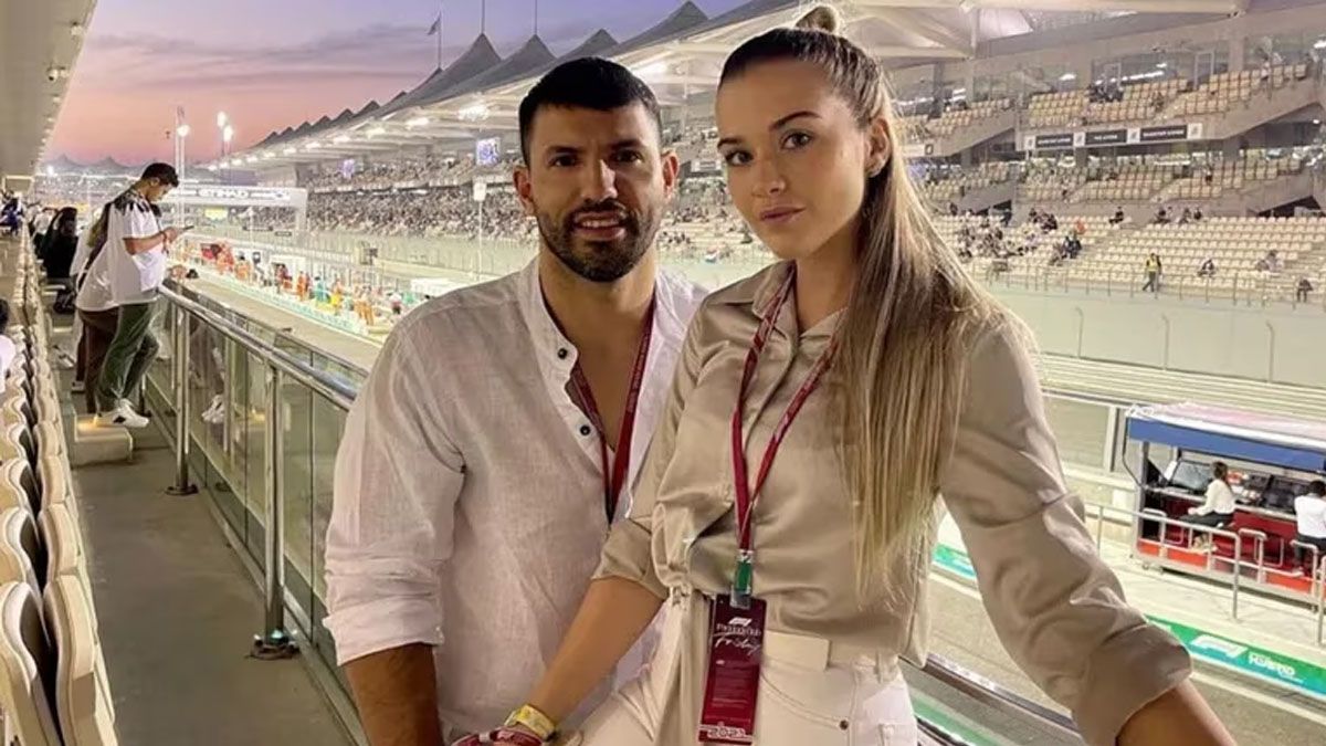 Kun Agüero y Sofía Calzetti&nbsp;