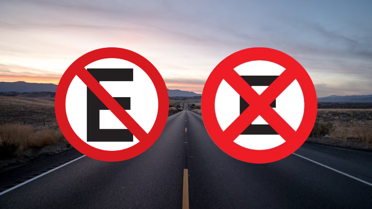 Señales de tránsito: cuál es la diferencia entre la E con 1 y 2 franjas