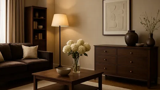 Cómo combinar muebles de madera oscura para lograr una casa cálida y elegante
