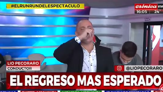 Lío Pecoraro regresó al estudio de televisión tras el trasplante de médula