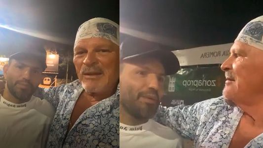 Alfa se encontró con el Kun Agüero: contó una anécdota y le hizo un reclamo en vivo