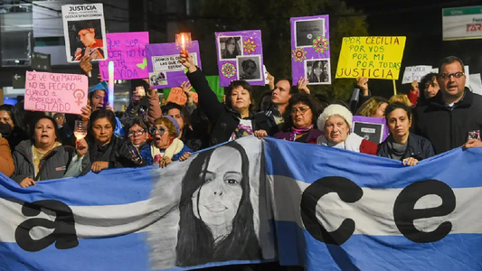 La mamá de Cecilia Strzyzowski encabezó una marcha en CABA para pedir justicia: Fue víctima del poder