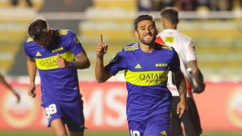 Salvio y un gol clave para Boca. Salvio y un gol clave para Boca.