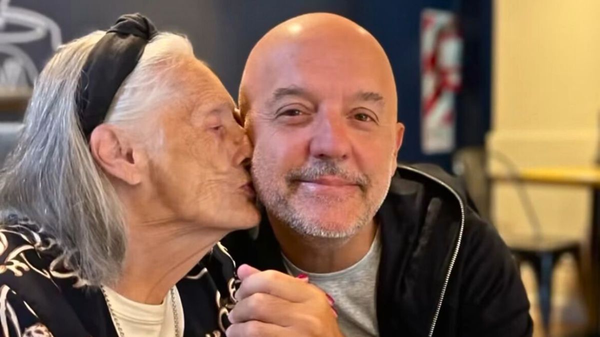 Pelado López y su mamá