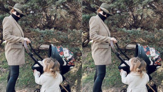 El paseo de La China Suárez y sus tres hijos a puro sol: Aire