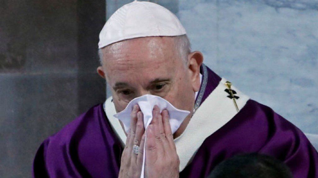 Preocupación por la salud del Papa Francisco: le hicieron el test del coronavirus y dio negativo