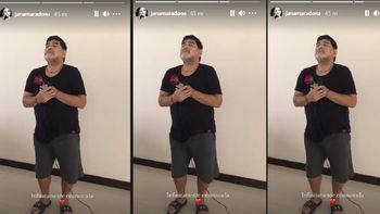 Emotivo recuerdo de Jana Maradona de Diego cantando una canción de Luis Miguel: Infinitamente enamorada