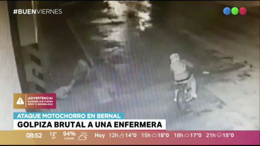 Motochorros golpearon hasta dejar inconsciente a una enfermera para robarle las zapatillas