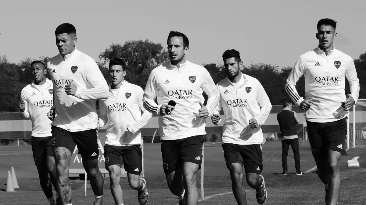 Boca se prepara para el partido del sábado.