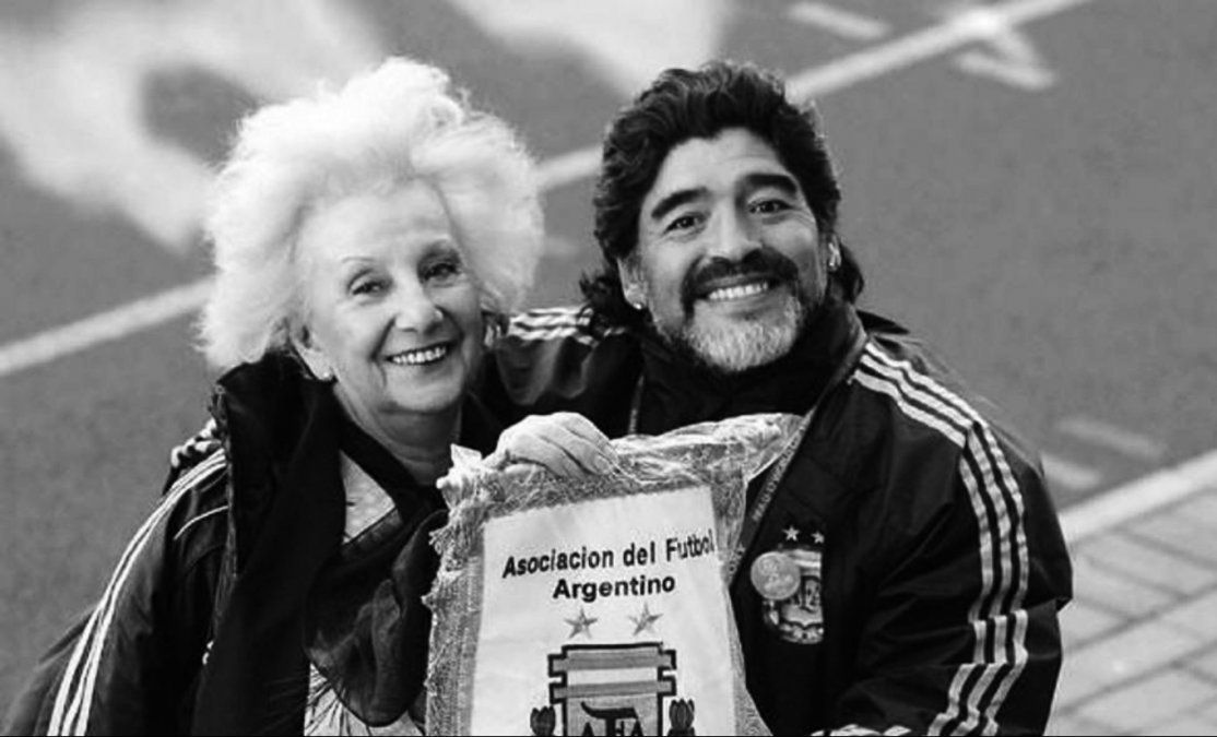 Maradona y Estela de Carlotto.