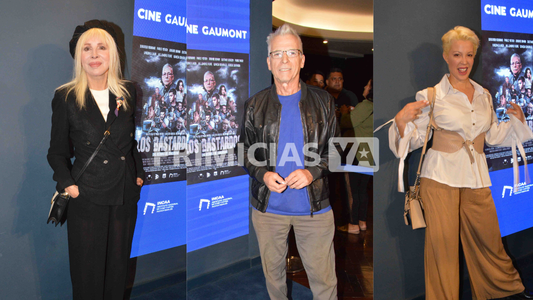 Las fotos de los looks de los famosos en el estreno de Los Bastardos: Nacha Guevara, Gerardo Romano y Miriam Lanzoni