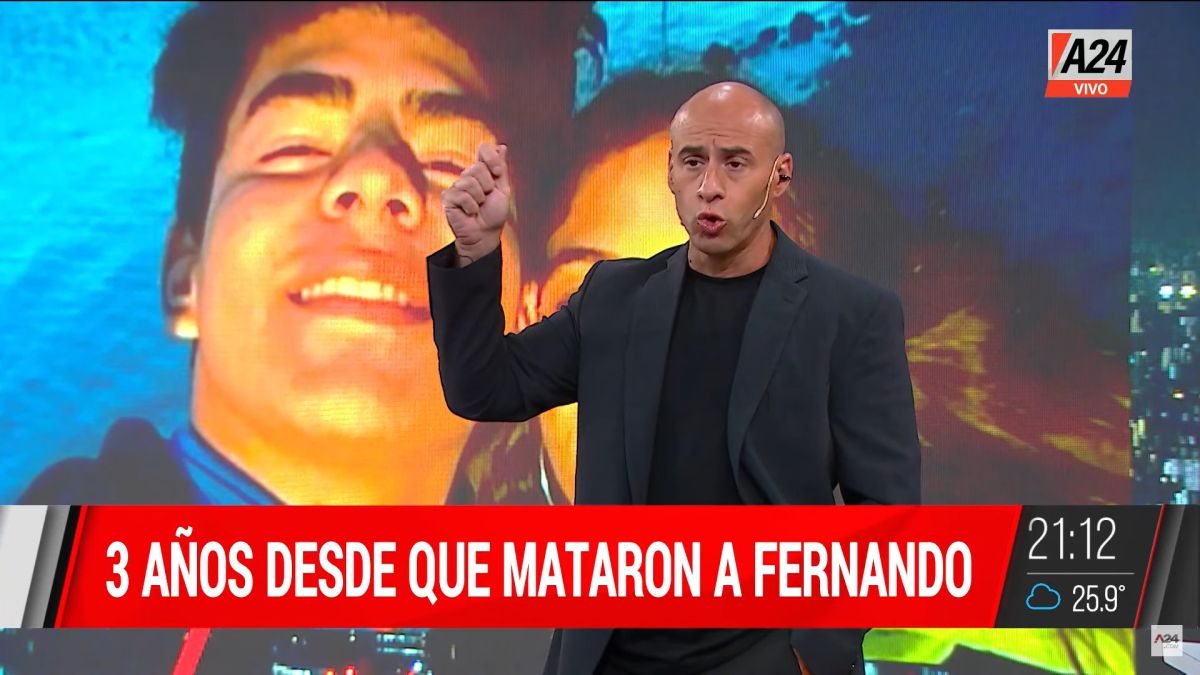 Esteban Trebucq en La cruel verdad por A24 se refirió al asesinato de Fernando Báez Sosa (Foto: Captura).