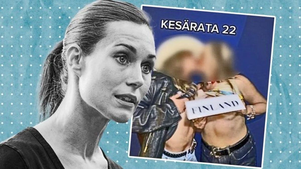 Sanna Marin no quiere más fotos. Ahora debió pedir disculpas por esta imagen que se tomaron dos mujeres que invitó a su residencia oficial en Finlandia (Foto: Gentileza OK Diario)