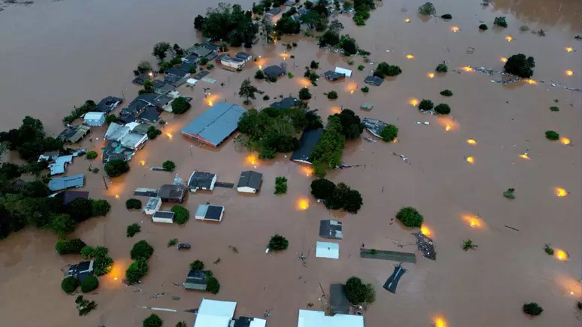 Las lluvias en el sur de Brasil son las peores en la historia (Foto: gentileza Diario Gaúcho).