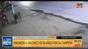 Grand Bourg: robo y muerte a chico de 16 años por la campera. (Captura de Tv) Grand Bourg: robo y muerte a chico de 16 años por la campera. (Captura de Tv)