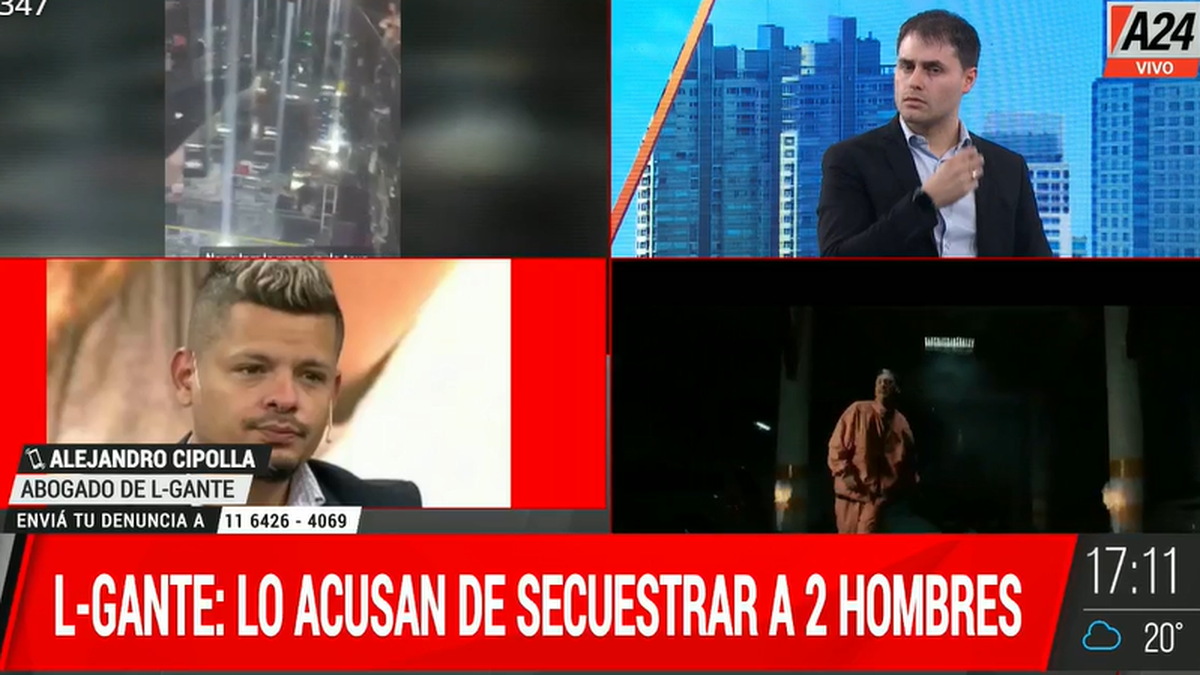 El abogado de L-Gante sostuvo que su cliente es inocente.&nbsp;