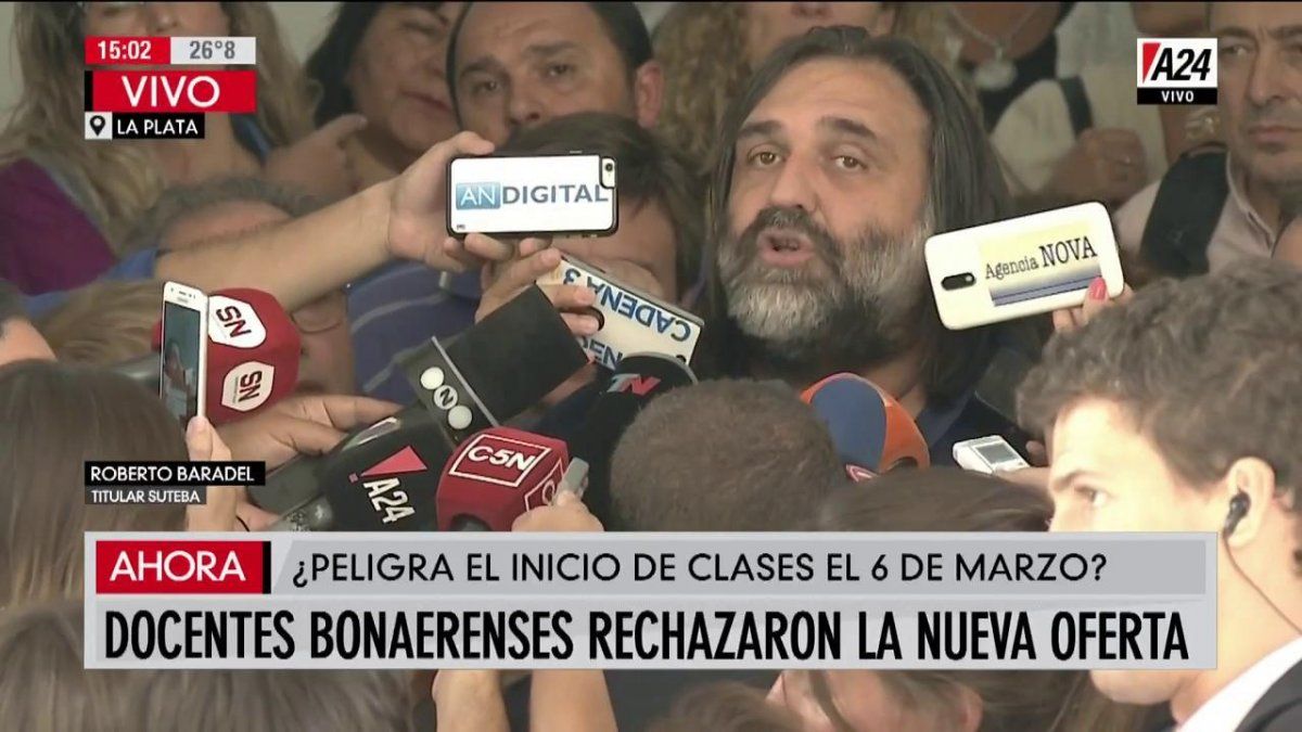 Docentes bonaerenses rechazaron la oferta salarial y peligra el comienzo de clases