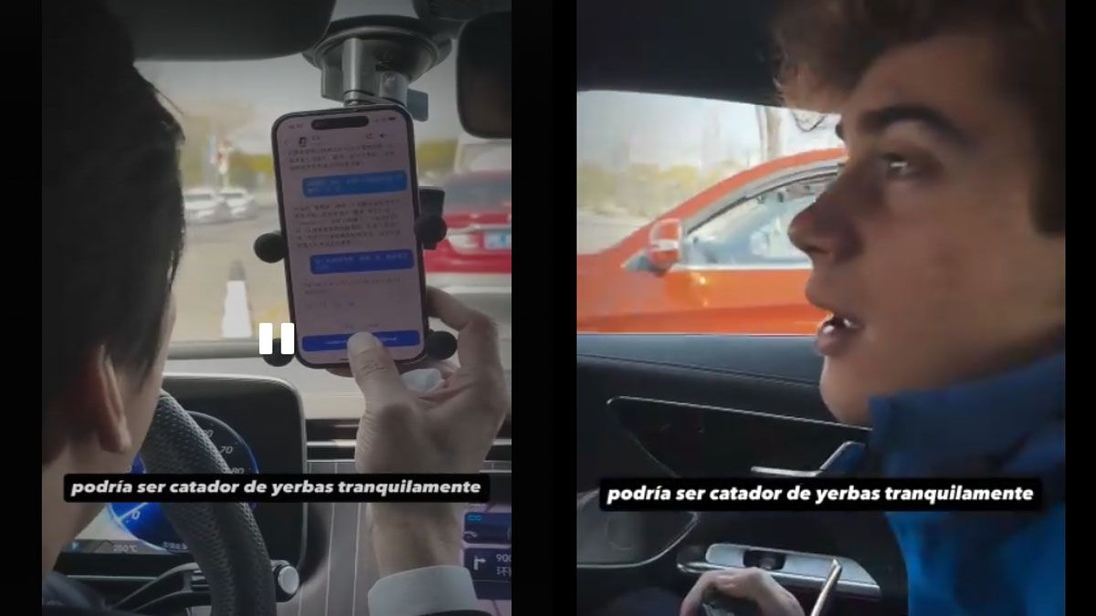 Johnny usó una aplicación que tradujo lo que dijo en chino al inglés. 