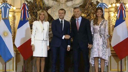 Macri recibió en la Rosada al francés Macron con un pedido: Tiene que salir adelante el acuerdo entre el Mercosur y la Unión Europea