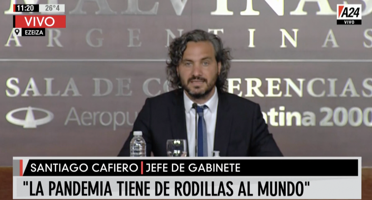 Cafiero: Se inicia el proceso de vacunación para argentinos y argentinas como se comprometió el Presidente