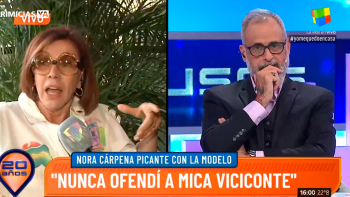 Nora Cárpena: A lo mejor el día de mañana Mica Viciconte es Pinky pero no sé si le interesa ser Sofía Gala