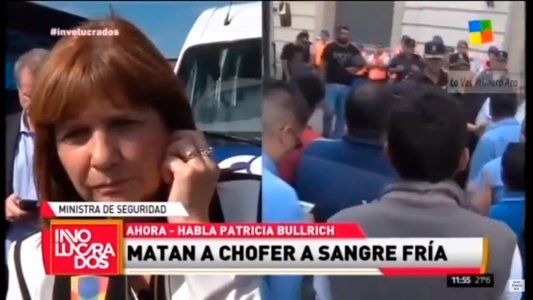 Patricia Bullrich insinuó que el caso del colectivero asesinado no sería un hecho típico de inseguridad