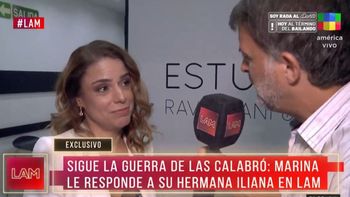 marina calabro rompio el silencio y le hizo frente a los dichos de iliana: que se entretenga y me suelte un poco