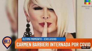 Carmen Barbieri dio positivo de coronavirus y está internada