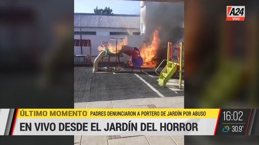 Horror: el portero de un jardín de infantes habría abusado de veinte niños y los padres incendiaron el establecimiento