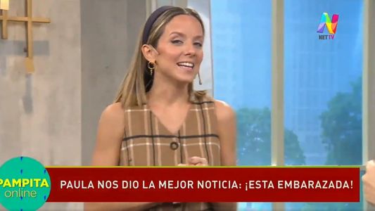Pampita fue sorprendida al aire con el embarazo de una compañera: Estoy de 3 meses y medio”