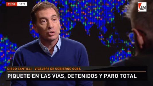 Diego Santilli, sobre el paro de subte: No aceptamos ningún exceso, hay que respetar las normas