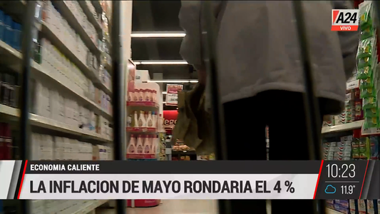 Para los privados, la inflación de mayo rondaría el 4%