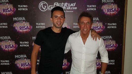 Mónica Farro y Matías Defederico fueron a ver el espectáculo de Moria Casán